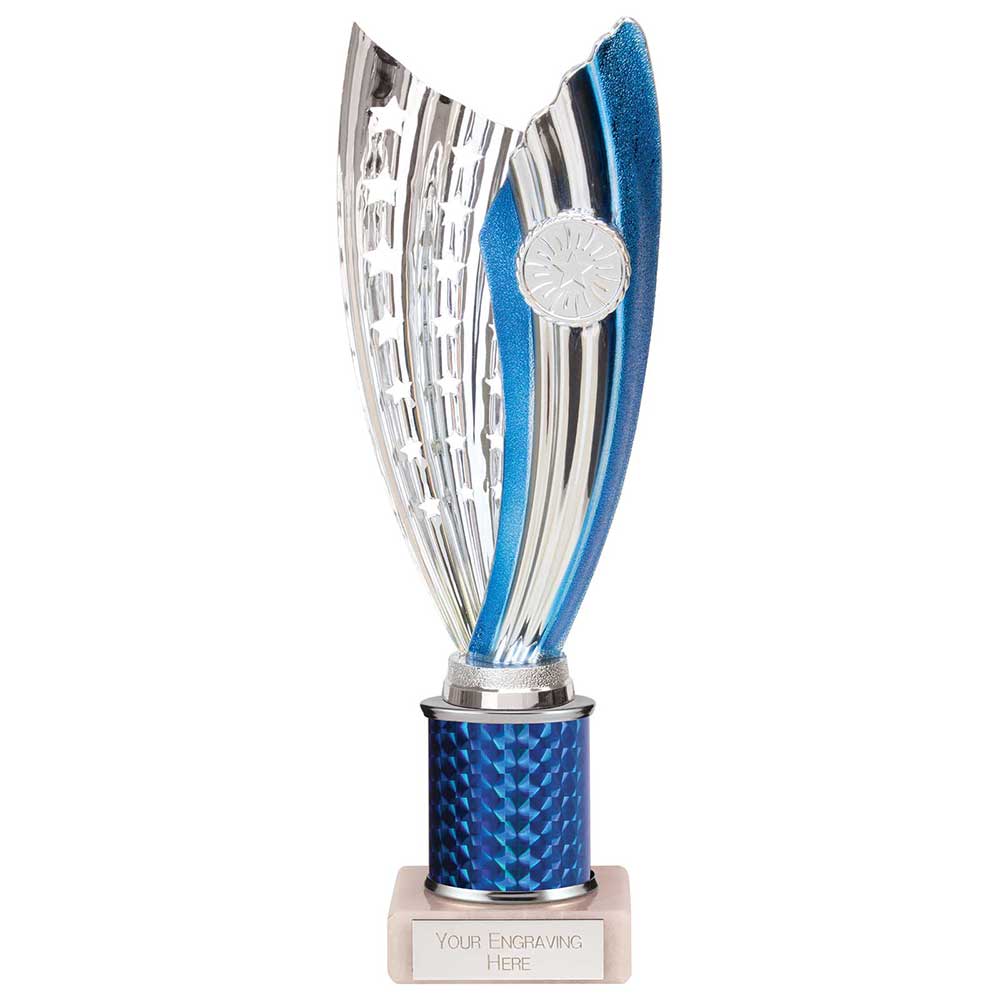 Glamstar Plastic Trophy In Blue