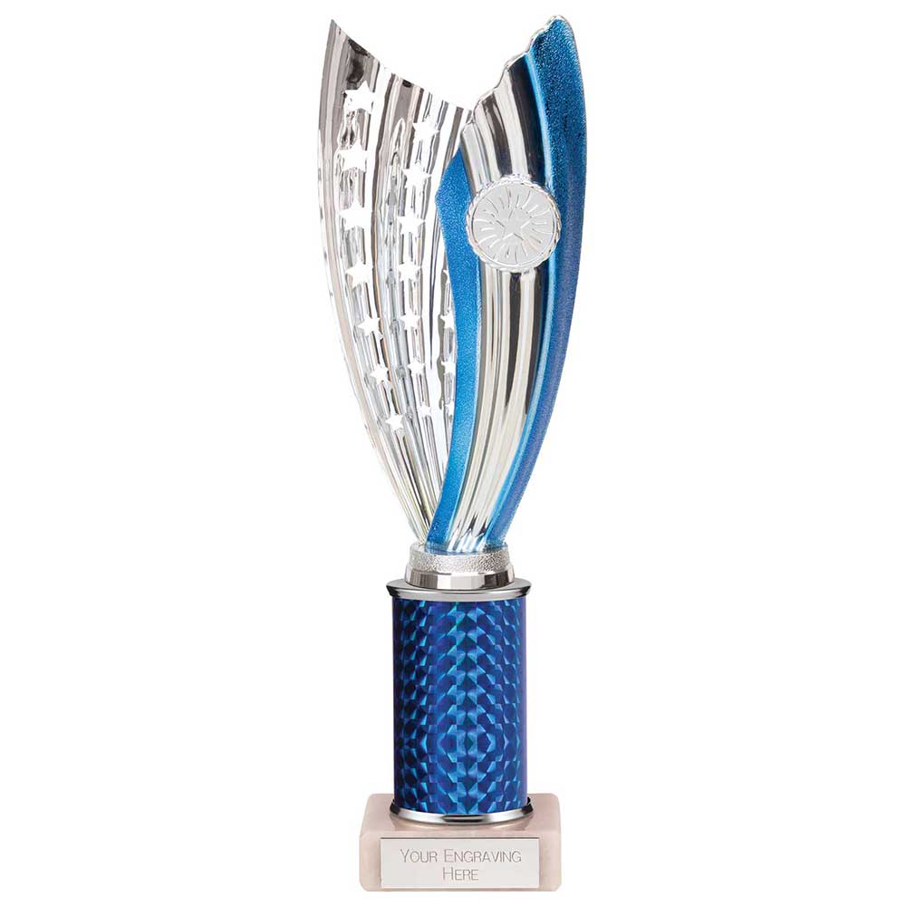 Glamstar Plastic Trophy In Blue