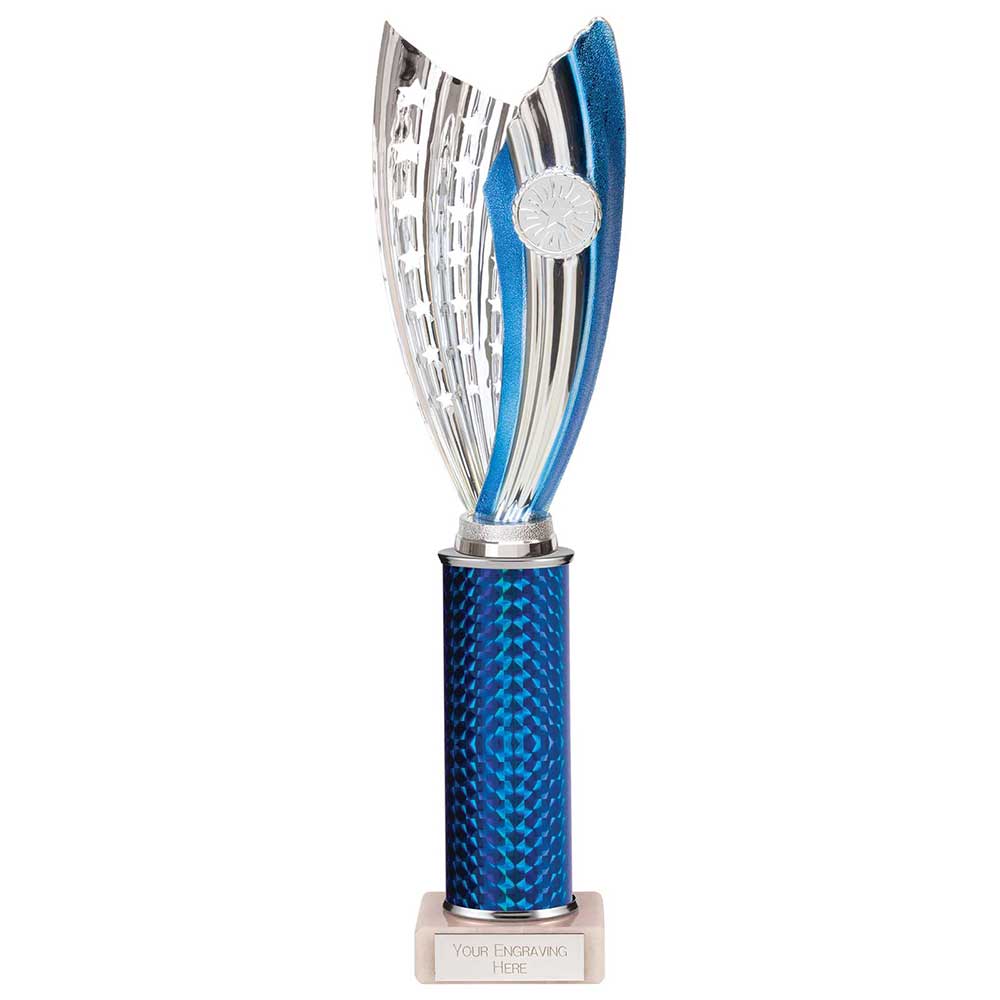 Glamstar Plastic Trophy In Blue