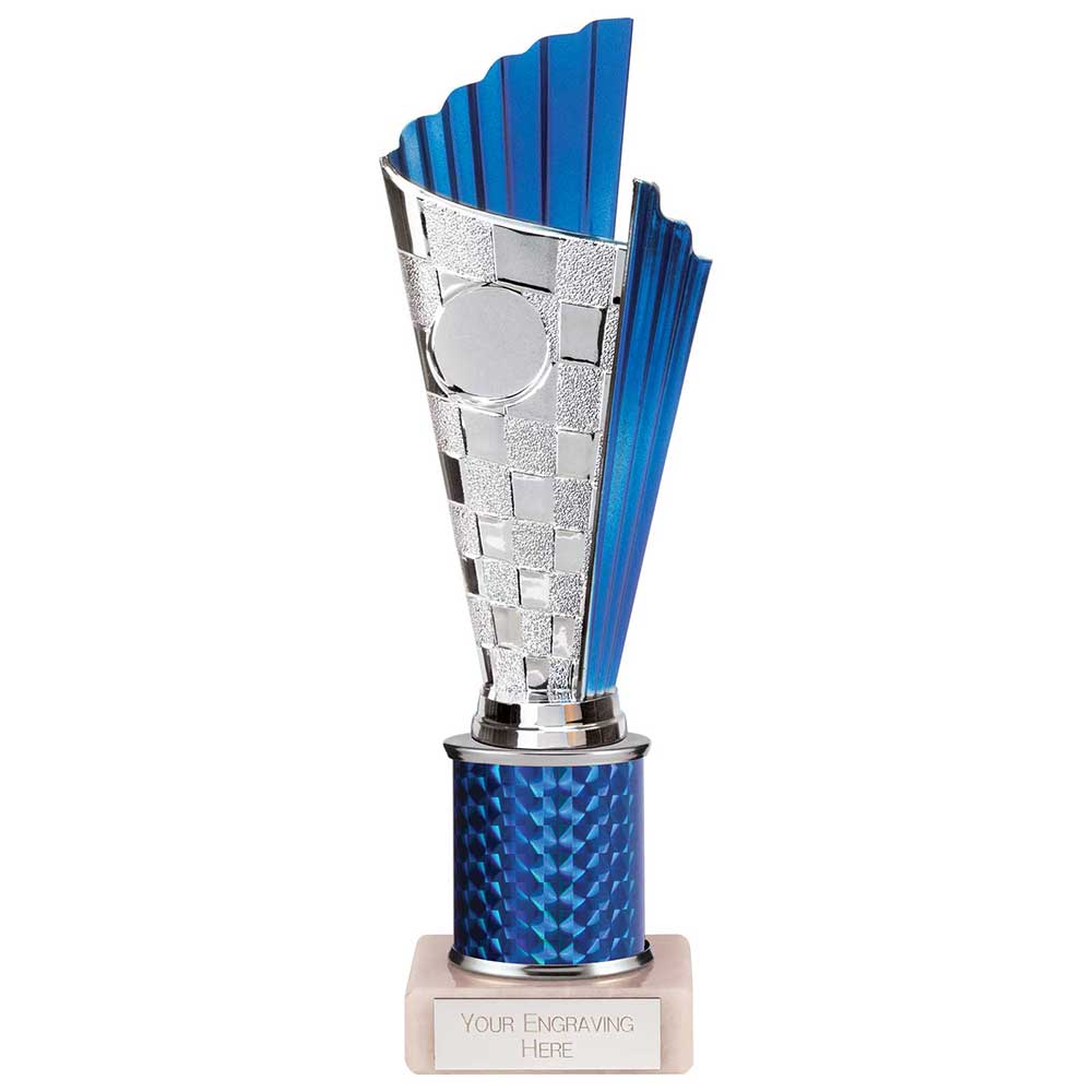 Flash Plastic Trophy in Blue