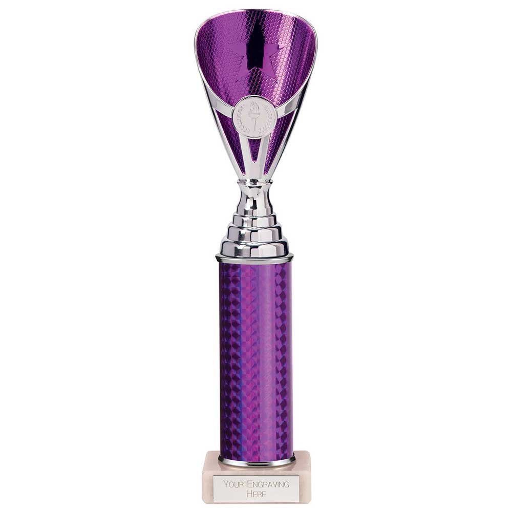 Rising Stars Plastic Trophy Purple