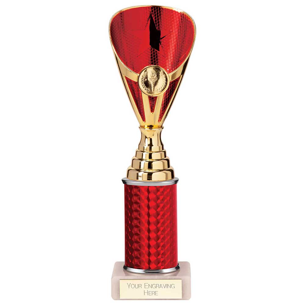 Rising Stars Plastic Trophy Red