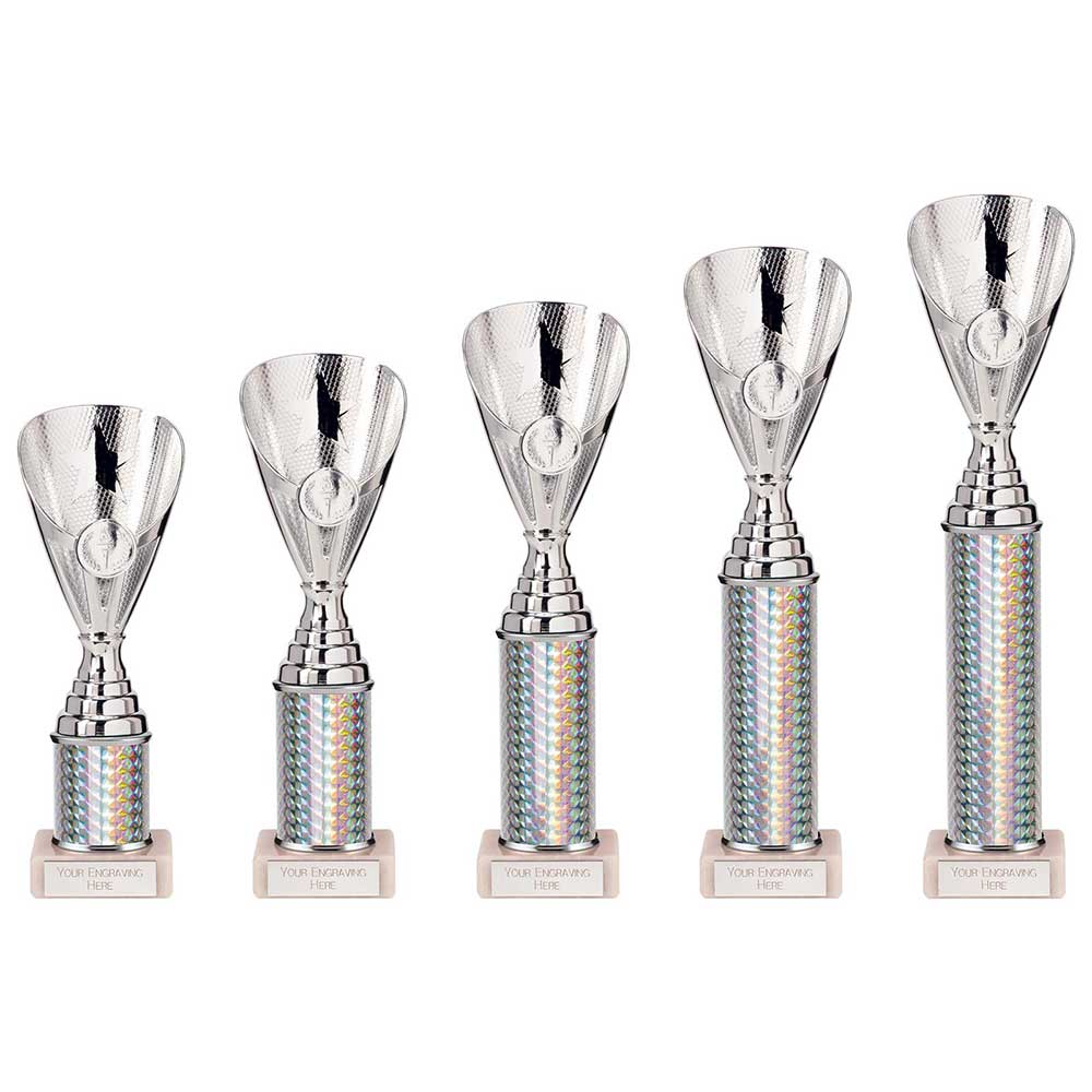 Rising Stars Plastic Trophy Silver