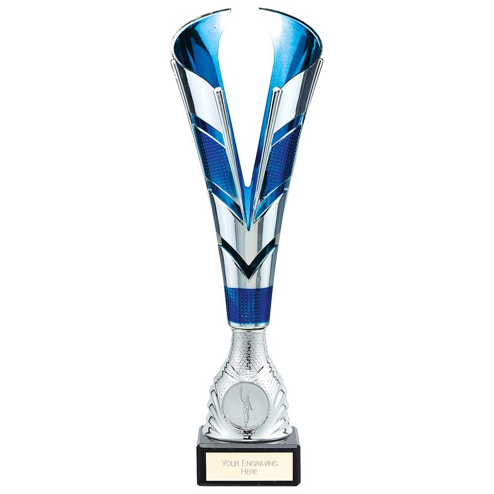 Ranger Premium Trophy Cup Silver Blue