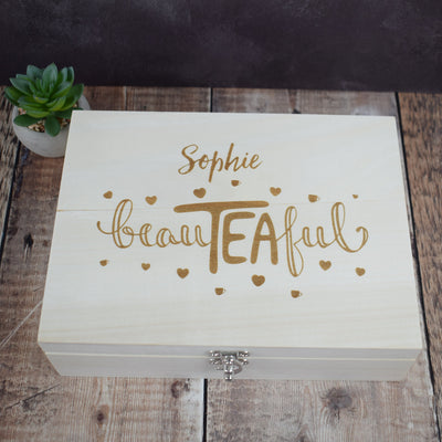 Personalised Tea Box - Beau-Tea-Ful