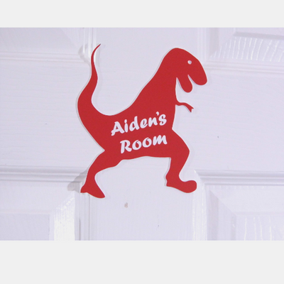 Personalised Dinosaur Childrens Door Sign