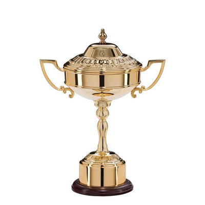 Sterling Gold Plated Trophy Cup With Lid